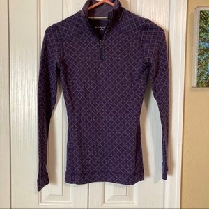 Smartwool Purple Base Layer size XS EUC 100% Merino wool
